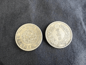 嘉義古幣收購，嘉義收購龍銀，明治貿易銀，明治龍銀，嘉義龍銀收購